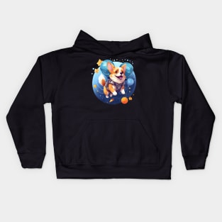 flying corgi Kids Hoodie